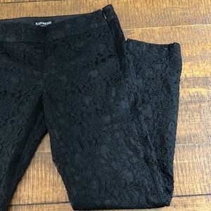 Express black lace size 2 regular pants.